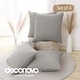 preview thumbnail 30 of 89, Deconovo Faux Linen Throw Pillow Covers 4 PCS(Cover Only) 18"x18" - Light Grey