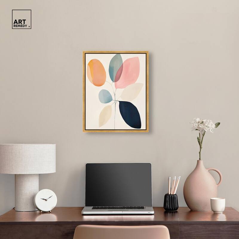 Soft Edge Foliage Canvas by Art Remedy