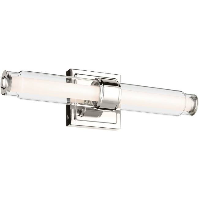 Kichler 55237LED Laurene 2 Light 19" Wide LED Vanity Light with Clear - Polished Nickel