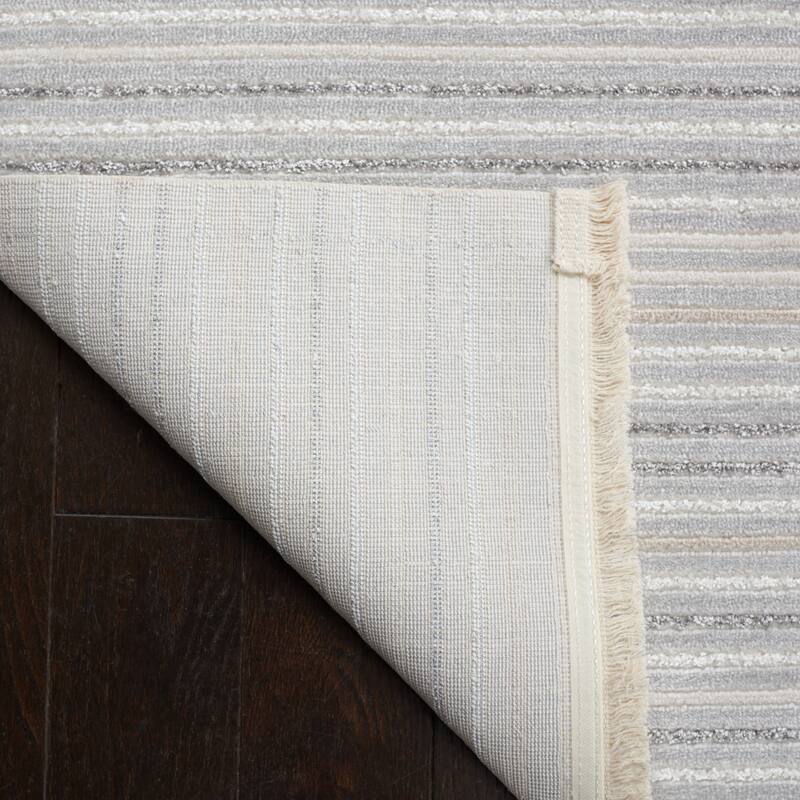 SAFAVIEH Whisper Janie Contemporary Stripe Fringe Rug