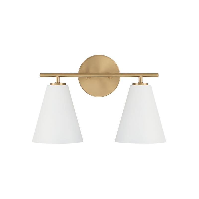 Charlie 2-Light Vanity - 15"W x 10"H x 7"E