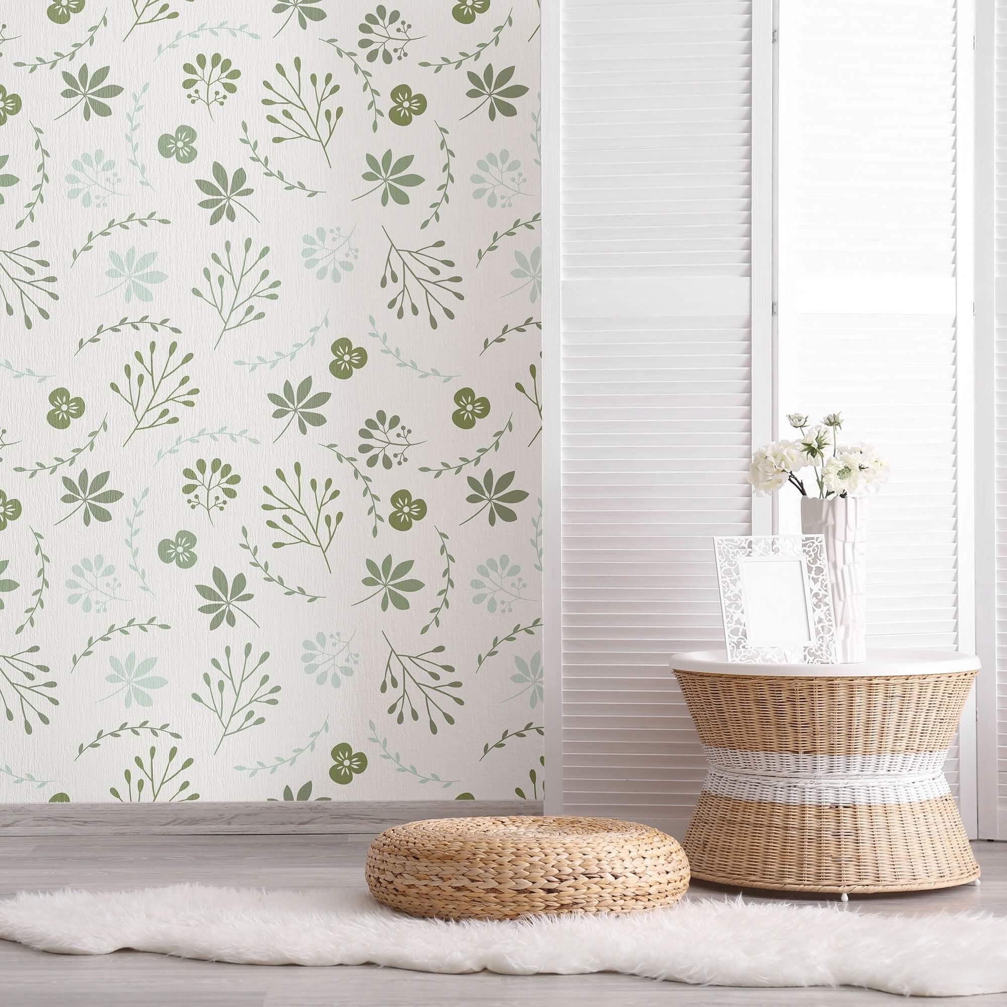 NextWall Pink and Kelly Green Garden Block Floral Vinyl Peel and Stick  Wallpaper Roll 3075 sq ft NW45301  The Home Depot