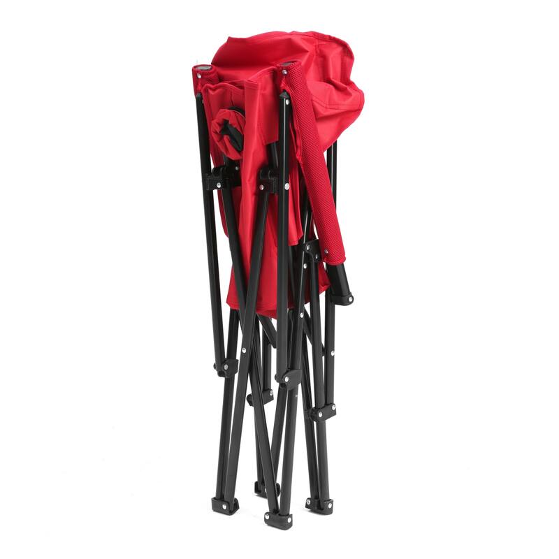 Oversized Heavy Duty Portable Camping Chair with Cup Holder, High Back