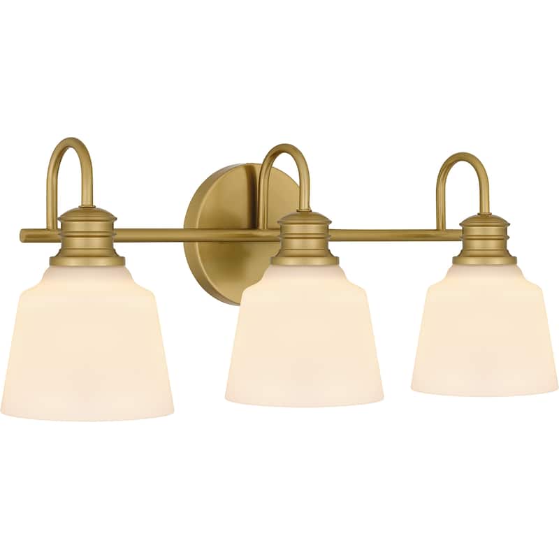 Hinton 3-Light Aged Brass Bath Light