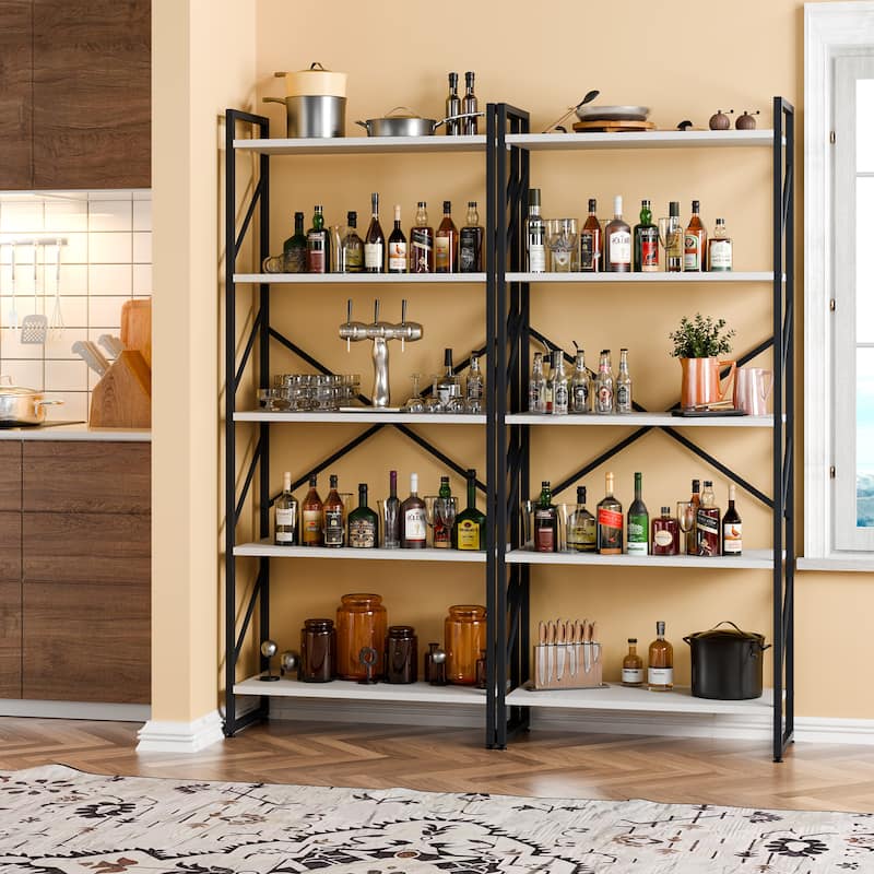 Futzca 5 Tier Storage Bookshelf