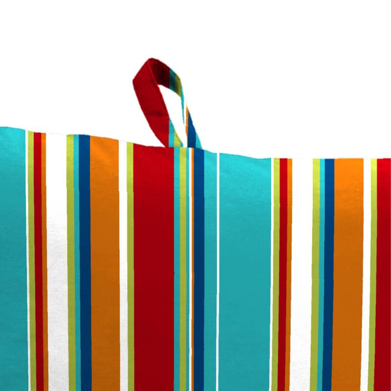 21" x 44" Outdoor Chair Cushion with Ties and Loop - 44'' L x 21'' W x 3.5'' H