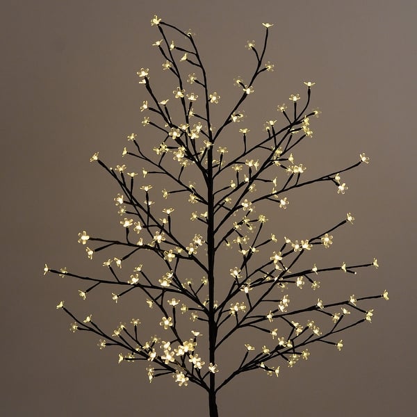 Costway Christmas Xmas Cherry Blossom Led Tree Light Floor Cherry Blossom Led Tree Light Floor