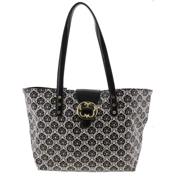 Emma Fox Womens Tote Handbag Faux Leather Fl Print Large Emma Fox Womens Tote Handbag Faux Leather Fl Print Large