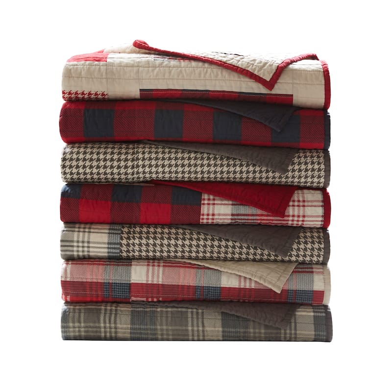 Woolrich Tasha Cotton Thread Count Printed Quilted Throw 50x70"