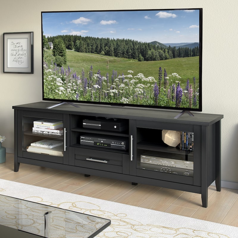 Jackson TV Stand with Glass Doors, for TVs up to 85"