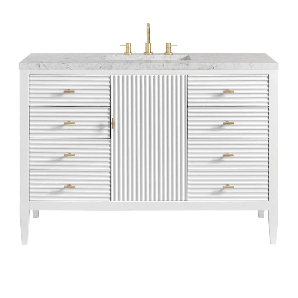 James Martin Vanities 485-V48-3EJP Myrrin 48" Single Basin Wood Vanity
