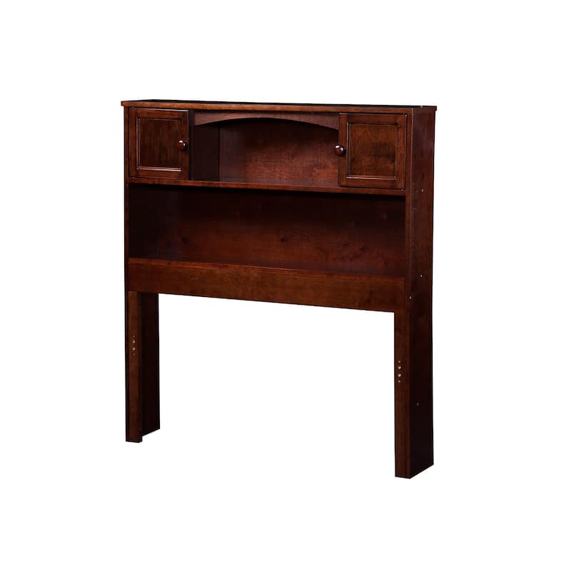 Handmade Twin Headboard - Solid Wood Bed Frame Mount, Storage Shelves, USB Charger, Durable Finish