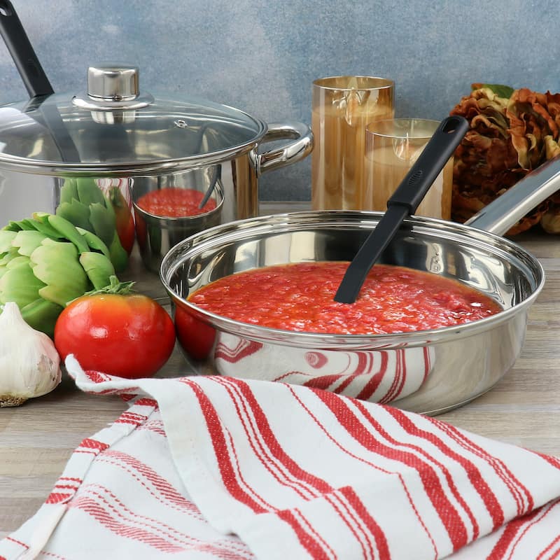 5 Piece Mirror Polish Stainless Steel Cookware Set - 5 Piece Set