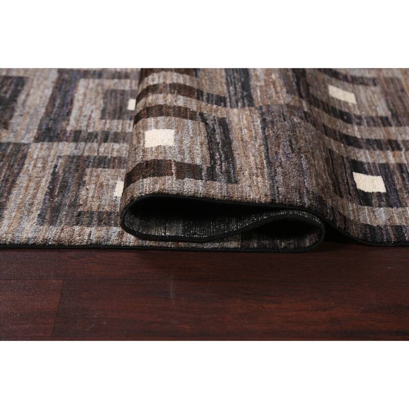 Contemporary Gabbeh Kashkoli Wool Area Rug Hand-knotted Bedroom Carpet - 5'3" x 7'11"