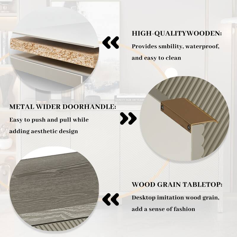 Sideboard Buffet Cabinet,Storage Cabinet with Storage