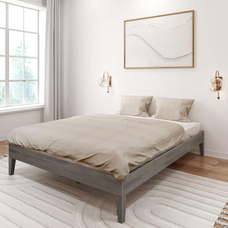 Plank and Beam Queen Size Minimalist Platform Bed
