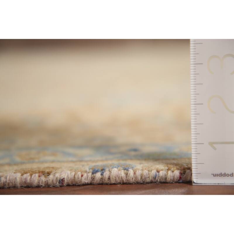 Hand Knotted Oriental 100% Wool Carpet Traditional Floral Coral Mashad Area Rug - 12' 5'' X 9' 3''