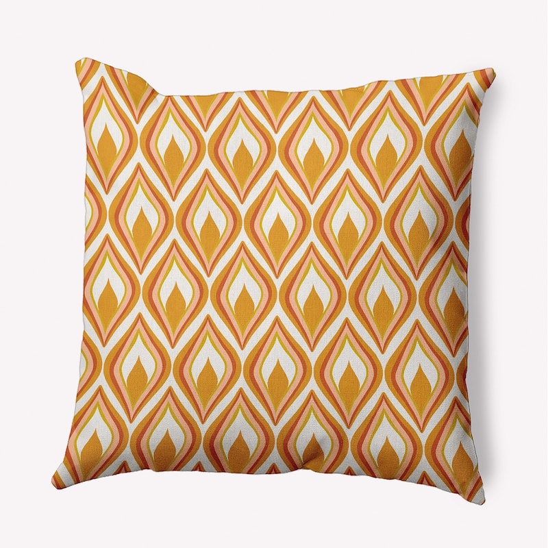Feathers Accent Pillow - Golden Mustard - 18" x 18"
