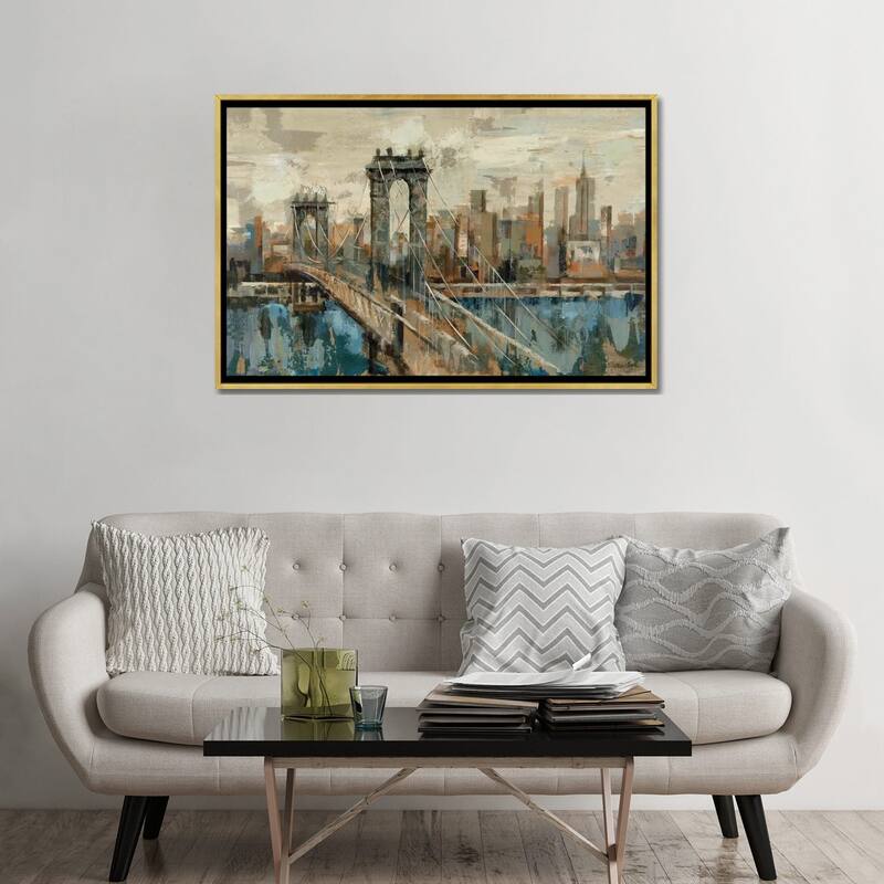 iCanvas "New York View" by Silvia Vassileva Framed Canvas Print