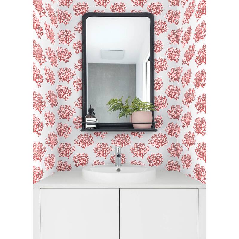 NextWall Coastal Coral Reef Peel and Stick Wallpaper