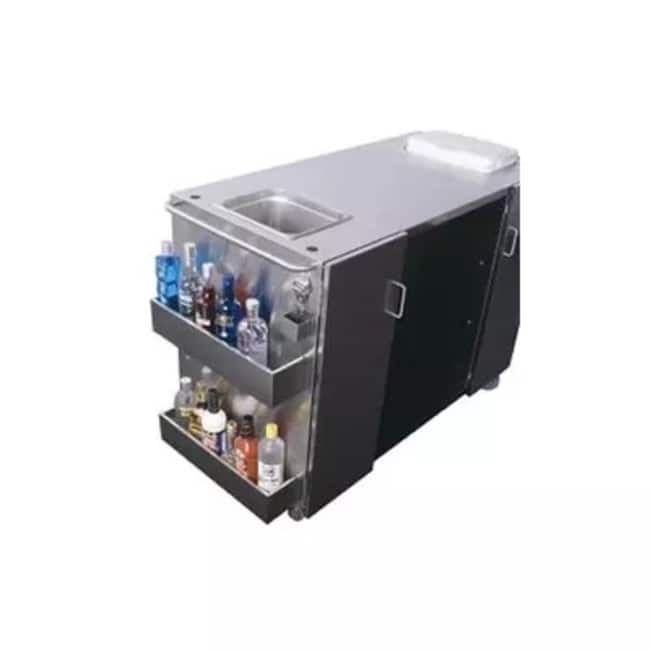 Summit 61" Serving Cart with 2 Towel Bar Handles, Ice storage, Bottle