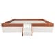 preview thumbnail 9 of 50, Upholstered Floor Bed Fence Bed Slat Platform Bed with Fence and Second Level Ladder, Anti-collision Frame for Kids Toddler