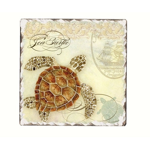 Counter Art Cart10618 Coastal Waterway Tumbled Tile Coasters Counter Art Cart10618 Coastal Waterway Tumbled Tile Coasters Set Of 4 Free Shipping On Orders Over 45 21573435
