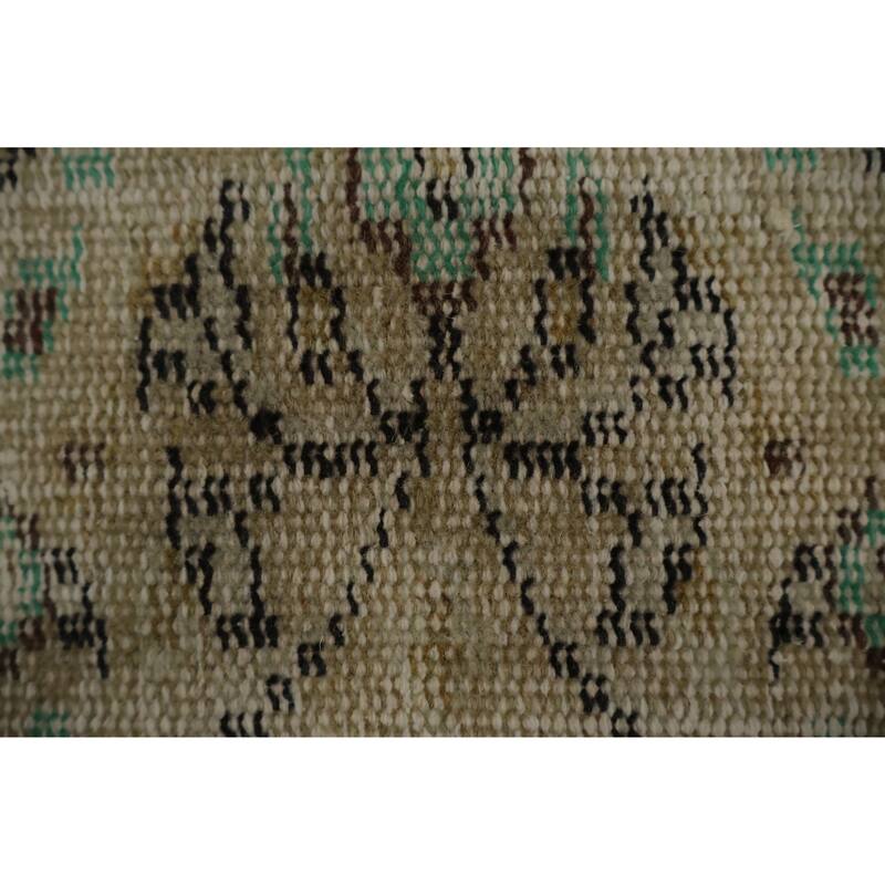 Hand Knotted Oriental 100% Wool Carpet Transitional Floral Beige & Ivories Anatolian Area Rug - 8' 10'' X 5' 11''