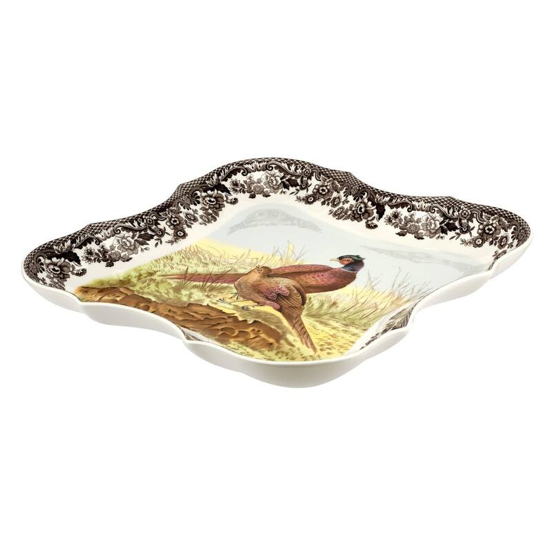 Spode Woodland Devonia Tray Pheasant Motif - 14 inches