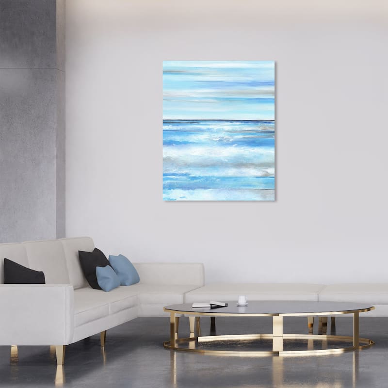 Wynwood Studio Canvas Nautical and Coastal Blue Journey Blue and Nautical & Coastal Wall Art Canvas Print - 36 x 30