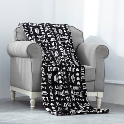 Juicy Couture Juicy Words 50" x 70" Plush Throw