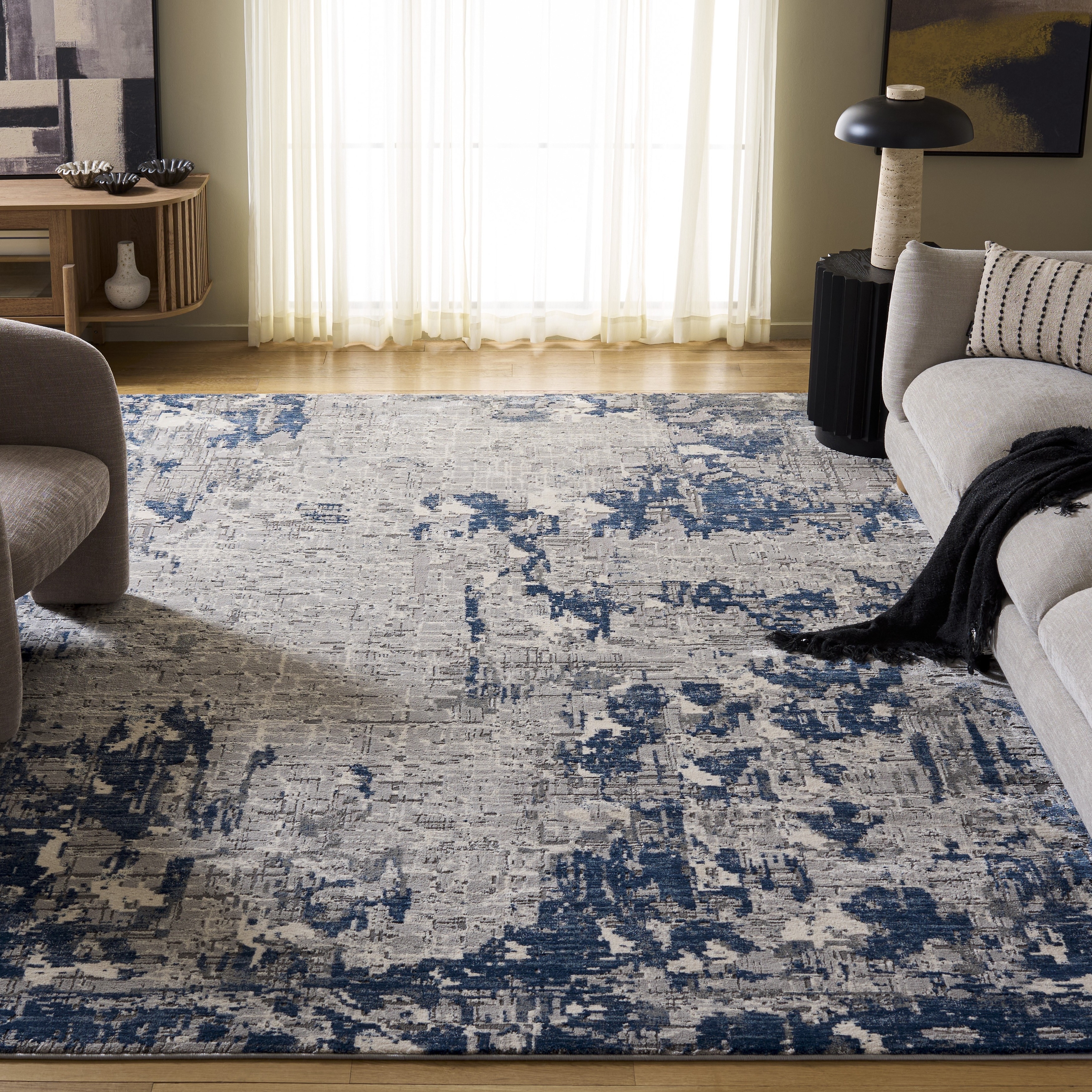 SAFAVIEH Meadow Heidegret Modern Abstract Rug