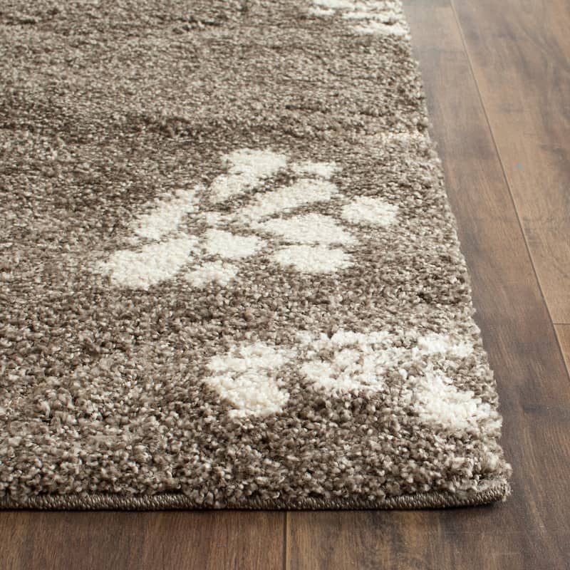 SAFAVIEH Florida Shag Nanny Floral Scroll 1.2-inch Thick Rug