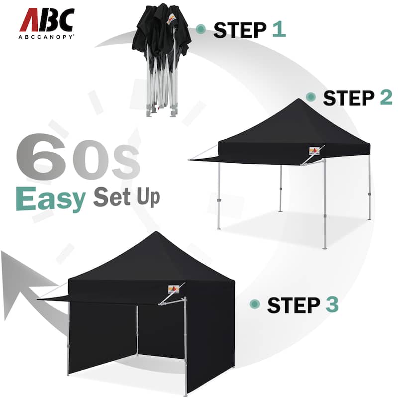 ABCCANOPY Pop up Canopy Tent with Awning and Sidewalls