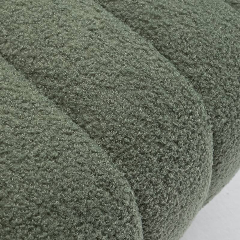 SEYNAR Modern Glam Velvet Upholstered Round Swivel Accent Barrel Chair