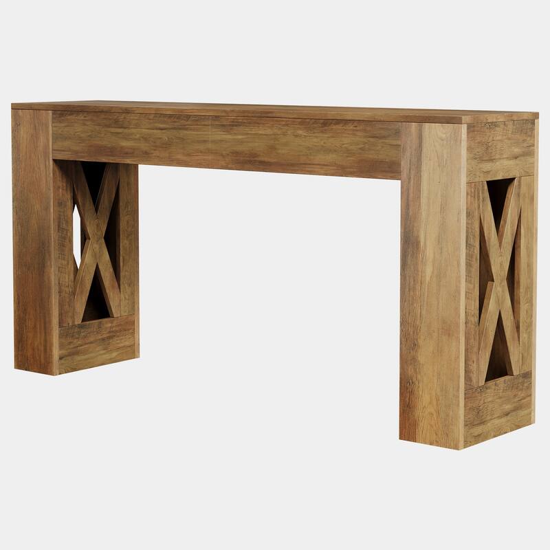 63-Inch Long Console Table, Entryway Table with Drawers, Sofa Table Behind The Couch for Entrance, Hallway, Living Room