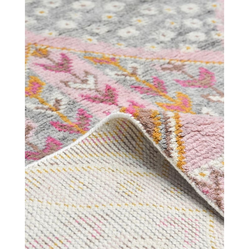 Overton Handmade Modern Contemporary Floral Area Rug
