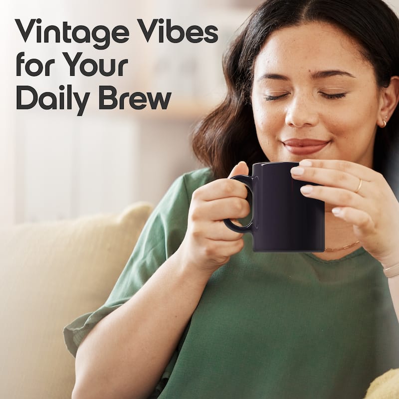 Omniware Teaz Cafe 11 oz Classic Mug - 3" D x 3.75" H