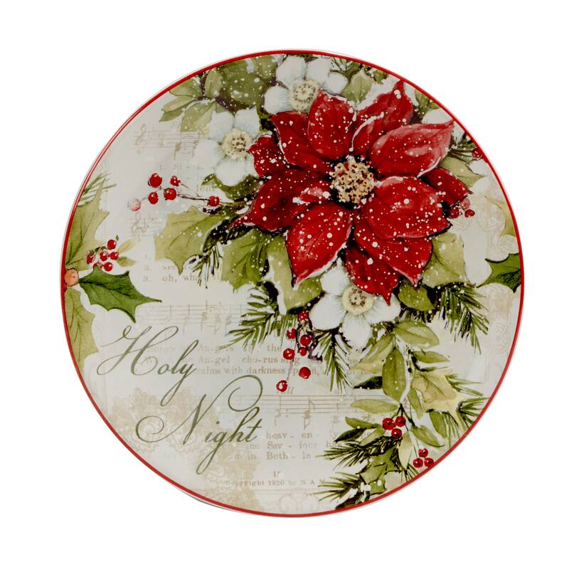 Certified International Silent Night 9" Salad/Dessert Plates, Set of 4