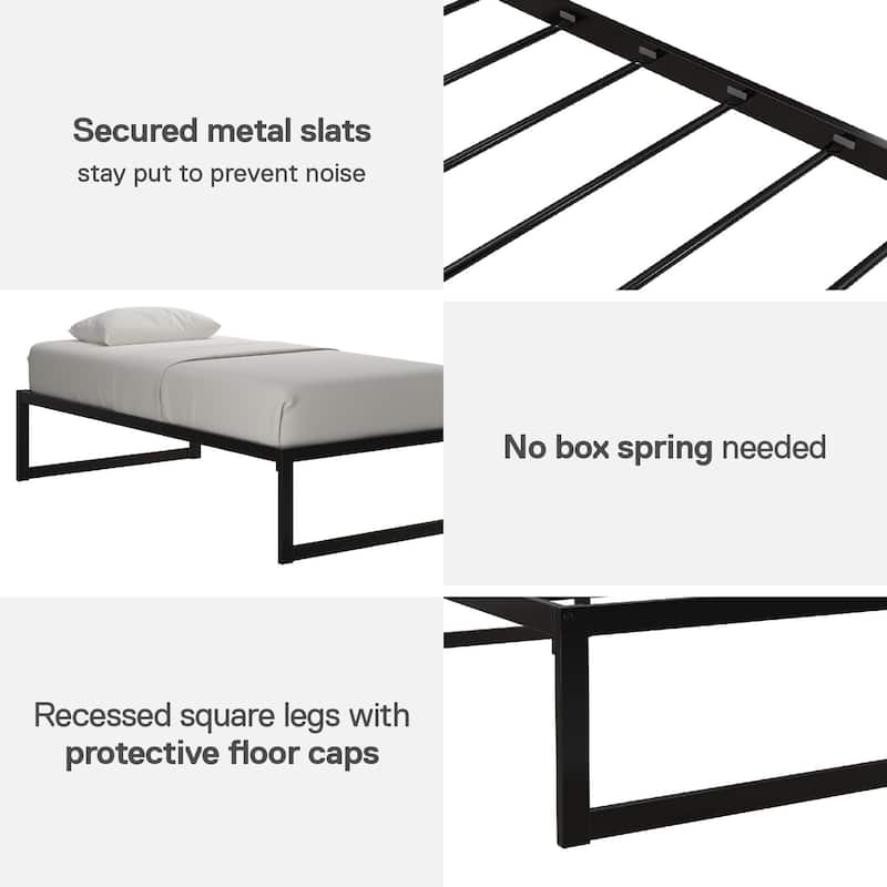 DHP Avey Modern Metal Platform Bed Frame