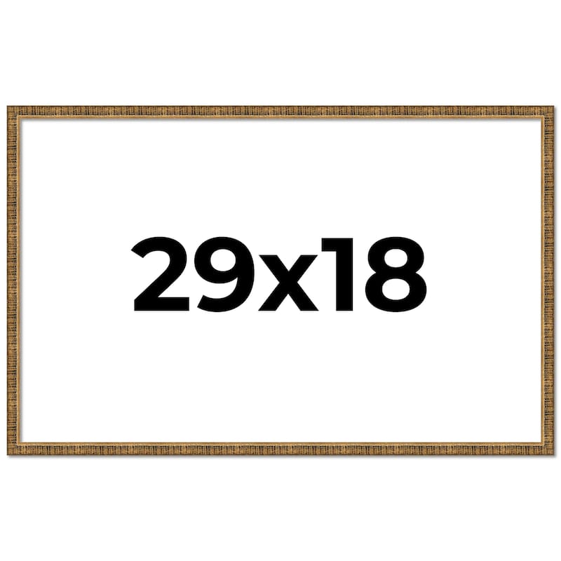 29x18 Frame Gold Solid Wood Picture Frame - Complete Modern Photo