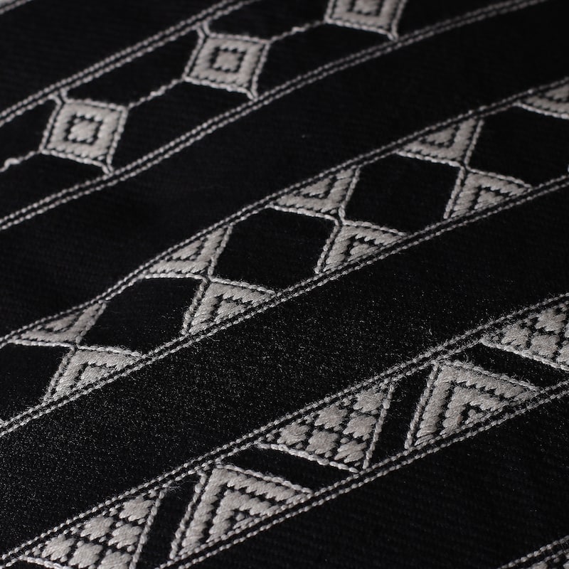 Novica Handmade Midnight Geometry Cotton Cushion Covers (Pair)