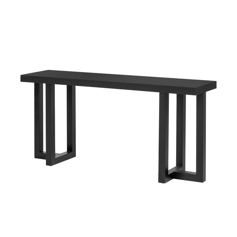 Modern Geometric Console Table with Solid Pine Leg by Harper&Bright Designs