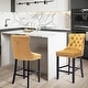 preview thumbnail 50 of 56, Contemporary Tufted Velvet Upholstered Counter Bar Stools Set of 2