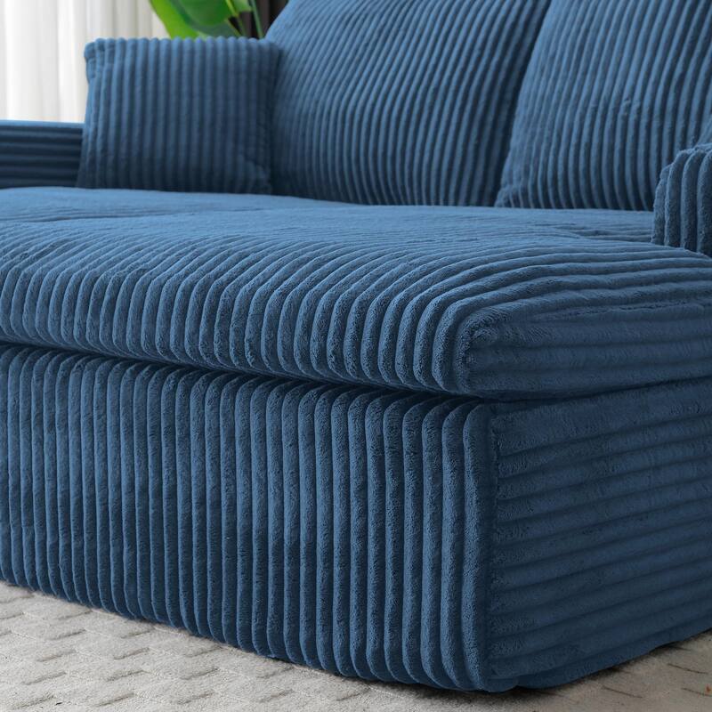 Oversized Sectional Lounge Sofa, Sleeper Sofa with Cloud Plush, Sofa Bed Loveseat Sofa for Living Room