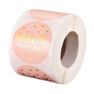 THANK YOU Stickers Roll 2 Inch 500 Pieces Labels Orange - Bed Bath ...
