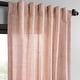 preview thumbnail 32 of 70, Exclusive Fabrics Raw Linen Weave Light Filtering Curtains for Bedroom & Living Room Curtains Pair - 2 Panel Drapes