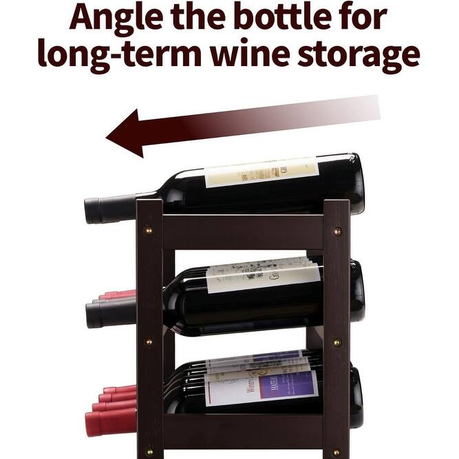 Bamboo Wine Rack, Sturdy and Durable Wine Storage