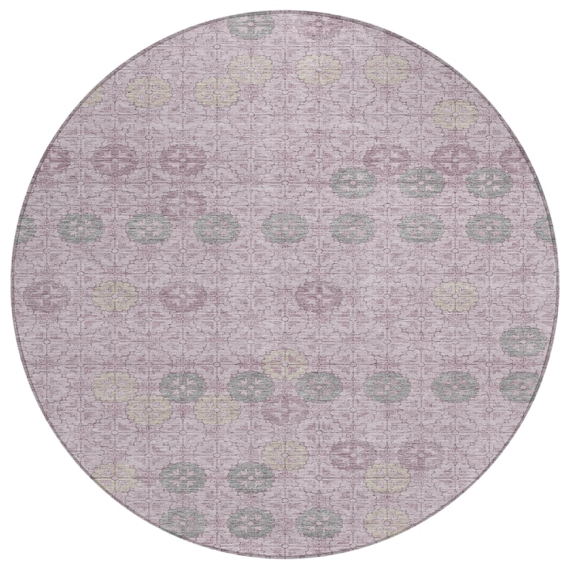 HomeRoots Geometric Transitional Rectangle Outdoor Rug