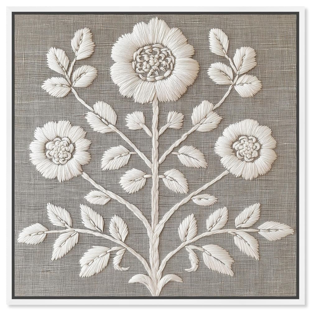 Stitched Symmetry I Canvas by Art Remedy